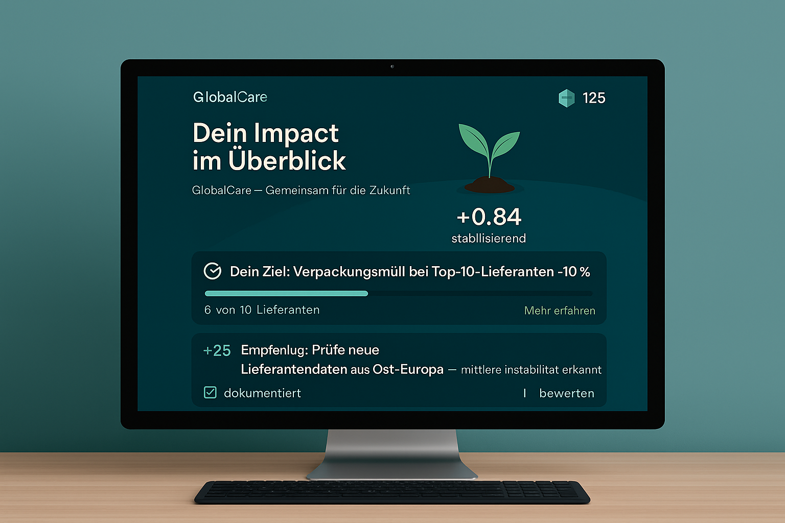 Desktop Impact Token Interface